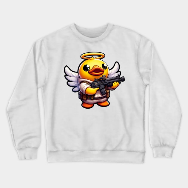 Rubber Duck Crewneck Sweatshirt by Rawlifegraphic